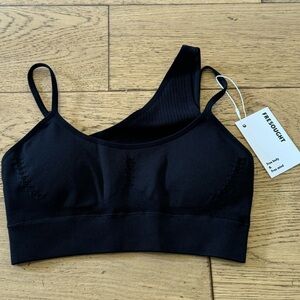 Fresought Vivacity Seamless Eyelet Sports Bra Black High Support‎ M (1140)